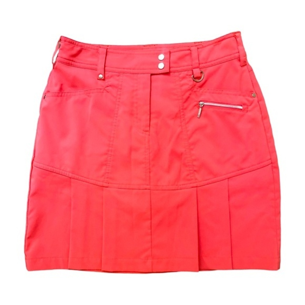 GG Collection Skort - 2 coral orange , polyester spandex